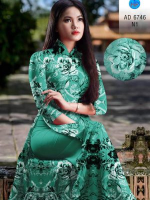 Vải áo dài hoa đều thiết kế 2020 AD 6746 21 vai ao dai hoa deu thanh lich 132821