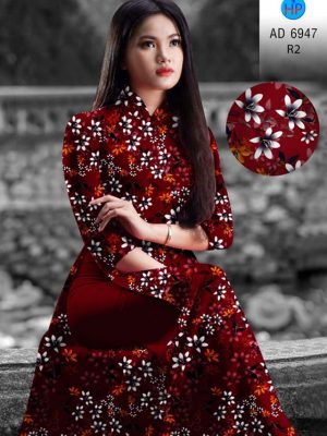 Vải áo dài hoa đều kiểu mới AD 6947 35 vai ao dai hoa deu ua chuong 1688214