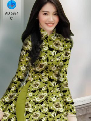 Vải áo dài hoa hồng đều thiết kế 2020 AD 6934 37 vai ao dai hoa deu ua chuong 669292