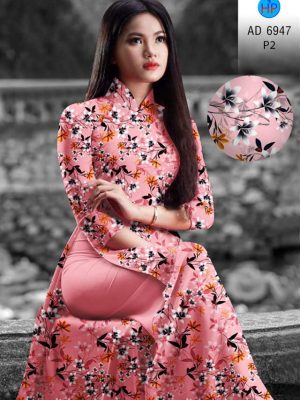 Vải áo dài hoa đều kiểu mới AD 6947 27 vai ao dai hoa deu ua chuong 98823