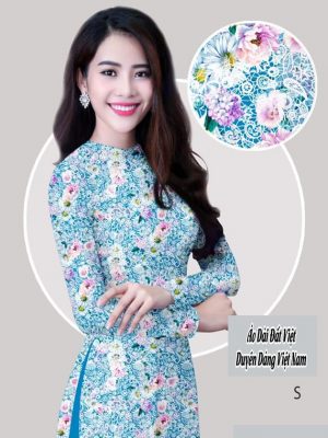 Vải áo dài hoa đều thiết kế 2020 AD H14423 36 vai ao dai hoa deu ua thich 1342121