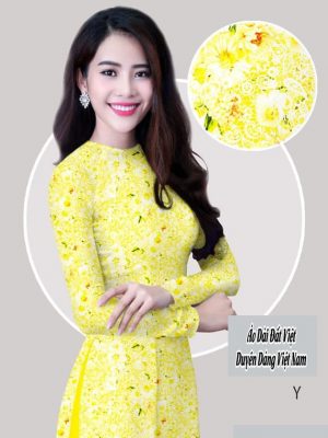 Vải áo dài hoa đều thiết kế 2020 AD H14423 37 vai ao dai hoa deu vua ra 1242111
