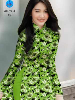 Vải áo dài hoa hồng đều thiết kế 2020 AD 6934 35 vai ao dai hoa deu vua ra 2069236