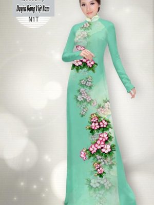 vai ao dai hoa hong cuc dep 752238