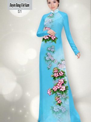 vai ao dai hoa hong dep 652166