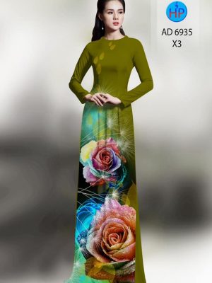 Vải áo dài hoa hồng mới ra AD 6935 31 vai ao dai hoa hong gia tot 2092204