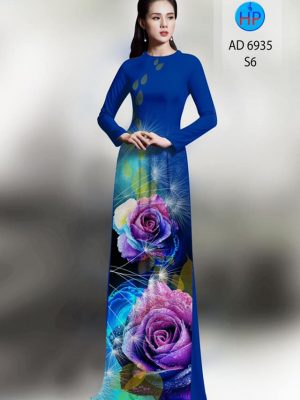 Vải áo dài hoa hồng mới ra AD 6935 22 vai ao dai hoa hong thuot tha 2092223