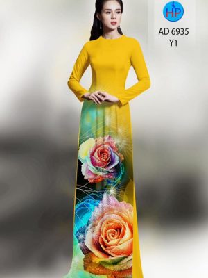 Vải áo dài hoa hồng mới ra AD 6935 27 vai ao dai hoa hong ua chuong 1992188