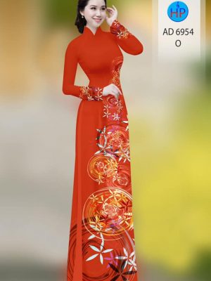 Vải áo dài hoa in 3D mới ra AD 6954 29 vai ao dai hoa in 3d chat luong 13117