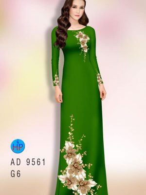 Vải áo dài hoa in 3D thiết kế 2020 AD 9561 39 vai ao dai hoa in 3d cuc hot 1535137