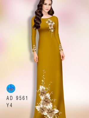 Vải áo dài hoa in 3D thiết kế 2020 AD 9561 35 vai ao dai hoa in 3d cuc hot 1835225