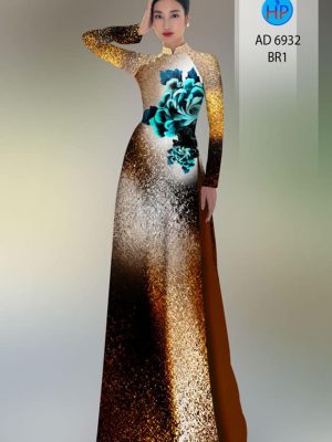 Vải áo dài hoa in 3D mới ra AD 6932 23 vai ao dai hoa in 3d dam tham 941268