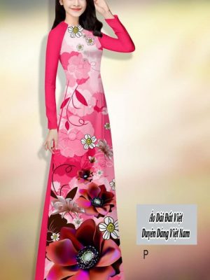 Vải áo dài hoa in 3D kiểu mới AD H14508 33 vai ao dai hoa in 3d dep 602260