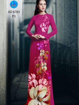Vải áo dài hoa in 3D mới ra AD 6783 28 vai ao dai hoa in 3d dep 959190