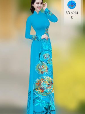 Vải áo dài hoa in 3D mới ra AD 6954 22 vai ao dai hoa in 3d doc dao 1611128