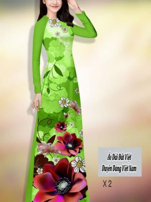 Vải áo dài hoa in 3D kiểu mới AD H14508 29 vai ao dai hoa in 3d duoc chon nhieu 1302285