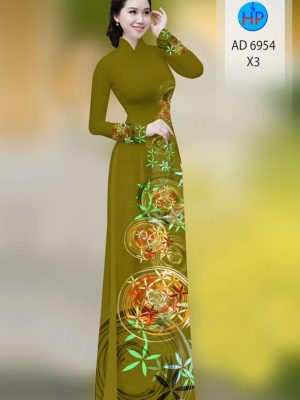 Vải áo dài hoa in 3D mới ra AD 6954 28 vai ao dai hoa in 3d duoc tim nhieu 101167