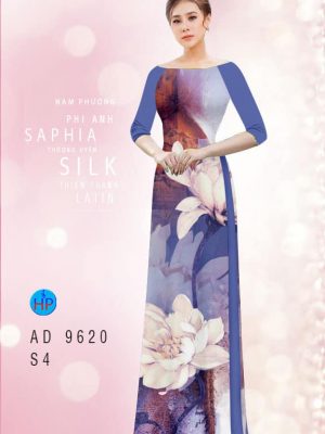 Vải áo dài hoa in 3D thiết kế 2020 AD 9620 37 vai ao dai hoa in 3d gia re my my shop ton dang ngoc chat luong 103697
