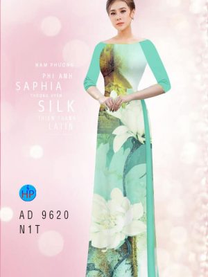 Vải áo dài hoa in 3D thiết kế 2020 AD 9620 34 vai ao dai hoa in 3d gia re my my shop ton dang ngoc chat luong 1836197