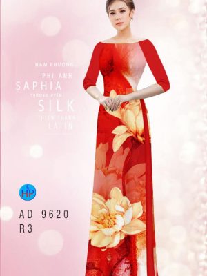 Vải áo dài hoa in 3D thiết kế 2020 AD 9620 33 vai ao dai hoa in 3d gia re my my shop ton dang ngoc cuc dep 113680