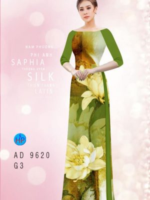 Vải áo dài hoa in 3D thiết kế 2020 AD 9620 24 vai ao dai hoa in 3d gia re my my shop ton dang ngoc doc dao 53691