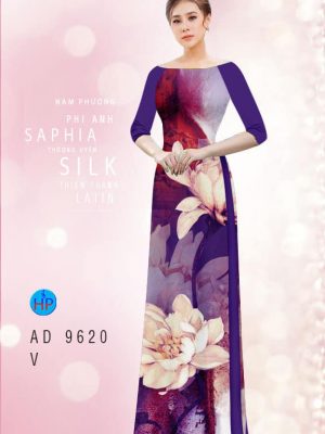 Vải áo dài hoa in 3D thiết kế 2020 AD 9620 36 vai ao dai hoa in 3d gia re my my shop ton dang ngoc duoc chon nhieu 03670