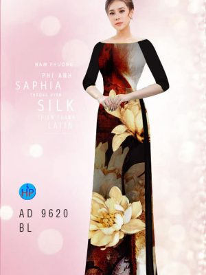 Vải áo dài hoa in 3D thiết kế 2020 AD 9620 30 vai ao dai hoa in 3d gia re my my shop ton dang ngoc thuot tha 1236288