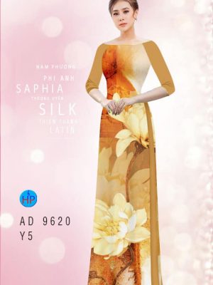 Vải áo dài hoa in 3D thiết kế 2020 AD 9620 21 vai ao dai hoa in 3d gia re my my shop ton dang ngoc thuot tha 536139