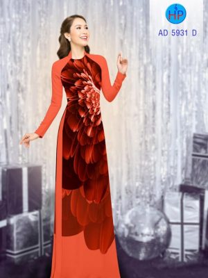 Vải áo dài hoa 3D kiểu mới AD 5931 27 vai ao dai hoa in 3d gia tot 115547