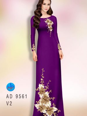 Vải áo dài hoa in 3D thiết kế 2020 AD 9561 24 vai ao dai hoa in 3d gia tot 173518