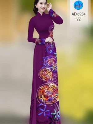 Vải áo dài hoa in 3D mới ra AD 6954 36 vai ao dai hoa in 3d long lanh 011146