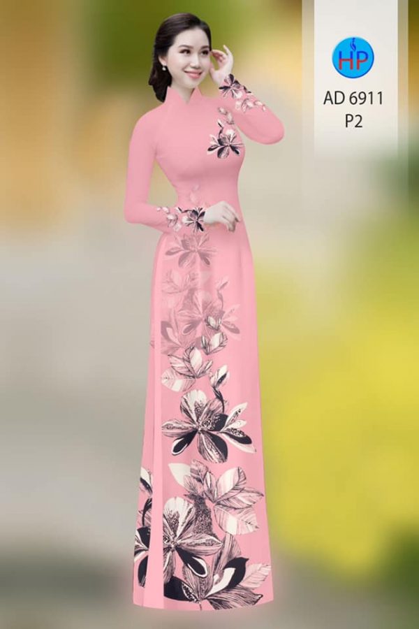 vai ao dai hoa in 3d long lanh 079105