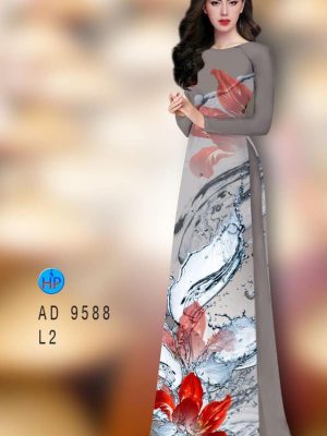 vai ao dai hoa in 3d long lanh 900204