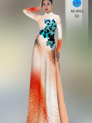 Vải áo dài hoa in 3D mới ra AD 6932 36 vai ao dai hoa in 3d mau moi 141277