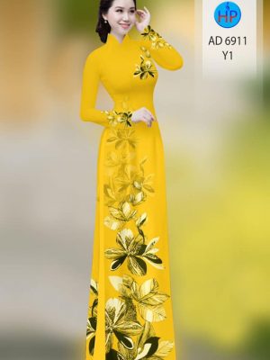 Vải áo dài hoa in 3D mới ra AD 6911 29 vai ao dai hoa in 3d mau moi 2079258
