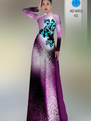 Vải áo dài hoa in 3D mới ra AD 6932 35 vai ao dai hoa in 3d phong cach 124194