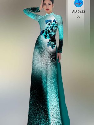 Vải áo dài hoa in 3D mới ra AD 6932 21 vai ao dai hoa in 3d rat dep 34115