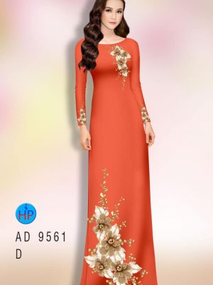 Vải áo dài hoa in 3D thiết kế 2020 AD 9561 26 vai ao dai hoa in 3d ua chuong 193572