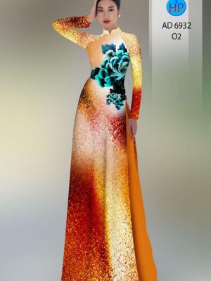 Vải áo dài hoa in 3D mới ra AD 6932 33 vai ao dai hoa in 3d ua chuong 74180