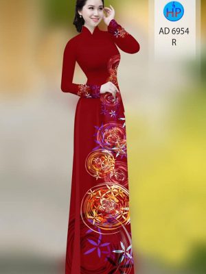 Vải áo dài hoa in 3D mới ra AD 6954 34 vai ao dai hoa in 3d ua chuong 91156