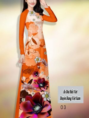 Vải áo dài hoa in 3D kiểu mới AD H14508 34 vai ao dai hoa in 3d ua thich 1902120