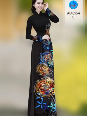 Vải áo dài hoa in 3D mới ra AD 6954 32 vai ao dai hoa in 3d vua ra 411219