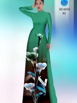 Vải áo dài hoa ly kiểu mới AD 6939 47 vai ao dai hoa ly chat luong 875281