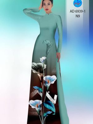 Vải áo dài hoa ly kiểu mới AD 6939 39 vai ao dai hoa ly dang hot 87557
