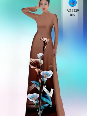 Vải áo dài hoa ly kiểu mới AD 6939 35 vai ao dai hoa ly doc dao 475147