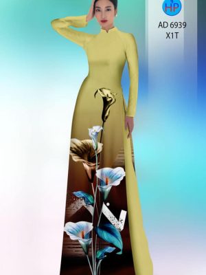 Vải áo dài hoa ly kiểu mới AD 6939 45 vai ao dai hoa ly duoc tim nhieu 175260