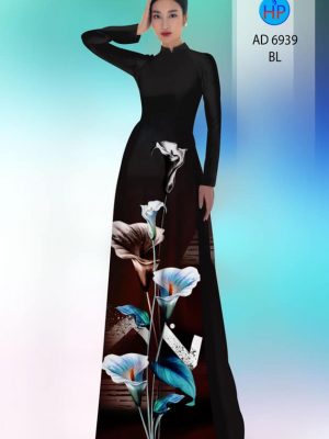 Vải áo dài hoa ly kiểu mới AD 6939 30 vai ao dai hoa ly long lanh 1475280