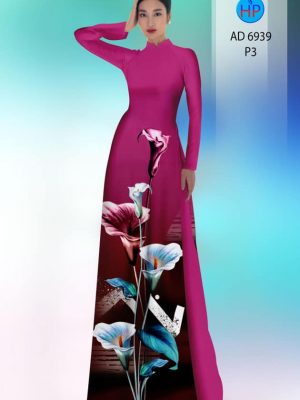 Vải áo dài hoa ly kiểu mới AD 6939 36 vai ao dai hoa ly vua ra 1275164