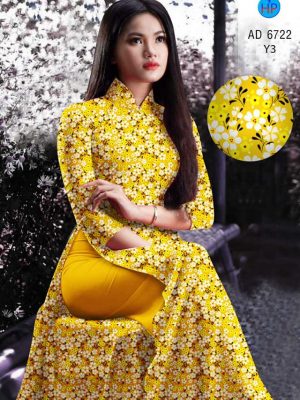 Vải áo dài hoa nhí mới ra AD 6722 24 vai ao dai hoa nhi chat luong 411131