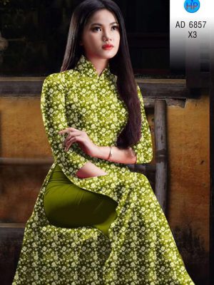 Vải áo dài hoa nhí thiết kế 2020 AD 6857 23 vai ao dai hoa nhi cuc dep 1793242